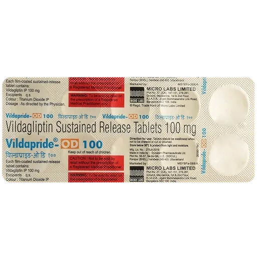 vildapride od 100mg tablet 10's